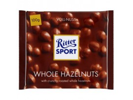 Ritter Sport молочный шоколад с целыми жареными лесными орехами 100 г